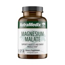 NutraMedix Magnesium Malate Energy Assupports - Bioblicable Magnesium for Sleep, Immune Support & Joint Health - Vegan, Non-GMO & Gluten-Free Magnesium Asssupposes (120 Vegetarian Capsules) - 维加恩,非GMO和无毛质镁增生剂(120 植物胶囊)