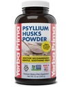 Yerba Prima Psyllium Husks粉 12 oz - 天然纤维补充剂 - 科隆清洁剂 - Gut健康 - Vegan, Non-GMO, Gluten-Free(新标签 - 包装 May Vary)