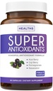 女性和男性超级抗氧化剂补充剂 -- -- 与Acai、Goji、Pomegranate、Gerderberry和Resveratrol一起用于皮肤护理和免疫支持的高潜力草药和水果混合剂 -- -- 维根和Non-GMO -- -- 60卡普尔
