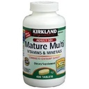 Kirkland 签名 Mature 多维生素和矿物质 配有 Lycopene 和 Lutein 400 片 - 与 Centrum 银 相比