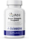 Avani Health - Osteosine Bone 生长支持 - 提高骨钙水平和骨强力 - 增强对BioPerine和AstraGin的吸收 - Gluten Free Bone 补充 - 30 Vegan Capsules