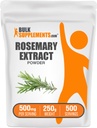 Bulk Assupports.com 罗斯玛丽·提取粉末,来自Rosemary Herb - Herbal Supplement, Gluten Free, 500mg / service, 250g (8.8 oz) (Pack of 1).