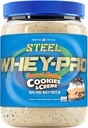 钢铁补充剂 Whey-Pro 男女蛋白质粉 花生酱 饼干 和 Creme 25 服务品 (1.82磅) BCA 氨基酸 基本氨基酸 | Gluten 免费 | 低碳