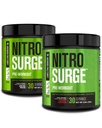 Jacked Factory NITROSURGE 能源、即时强力增益、清晰焦点和强力泵(北极白色、30架服务机和樱桃利米德、30架服务机)预选工作补编