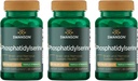 Swanson Phosphatidylserine 记忆脑和认知健康支持 Phospolipid 三聚体-Strength 复合体补充300 mg 30 Capsules (3 Pack)