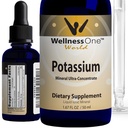 (b) 健康(One Ionic Potassium) 补充剂 - 用于快速吸收的氯化钾滴水 - Boost Immune System & Muscle 函数 - USA Tested, Vegan, Non-GMO, Gluten Free, Unflorororized, 1.67 fl oz
