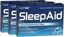 健康A2Z®睡眠援助 |二苯胺 HCL 50mg |软胶 |支持更深的休息 | 10 个计数(包 3)