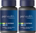 Pro Health 2-Pack维生素D3 Extreme(50,000 IU,24 Capsules Each) 帮助助推和支持健康骨骼和免疫系统 QQ Gluten Free QQSo Free