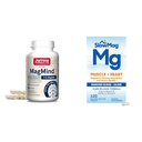 Jarrow公式 MagMind 脑健康与Magtein(Magnesium L-Threonate) & SlowMag Muscle + 氯化镁与钙补充