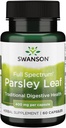 Swanson Full-Spectrum Parsley 叶片摘录 - 草药补充剂促进消化性健康 - 自然公式支持GI Tract Health - (60 Capsules,400 mg 各自)