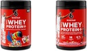 Six Star Whey蛋白蛋白蛋白Froot Loops Flawvors & Strawberry Slitie – 肌肉建筑与恢复+ 免疫支持 + 30g 蛋白质 + 男与女