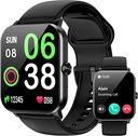 Smart Watch, Smart Watchs for Men Women, 1.85" HD Fitness Tracker (Answer/Make Calls), 120+ 运动模式,心率/睡眠监视器, IP68 防水Fitness Watch, Android iOS的SmartWatch