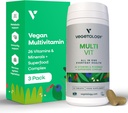 多维生素补充剂,Vegan 多维生素,26种维生素和矿物,用于代谢和免疫支持—— 男女多维生素(3包)