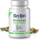 Sri Sri Tattva Shatavari Asparagus Racemosa 饮食补充 – 60 张500mg 有机 Shatavari – 生殖健康 Ayurvedic Herb 用于平衡 Vata & Pitta