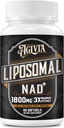 1800 MG Liposomal NAD 补编,NAD+ 类似于尼科蒂纳米德 Riboside 补编,98%纯 NAD Plus 用于男女能源助修和手机修理,Non-GMO, 60 Softgels