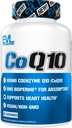 EVL 高吸收量 CoQ10 100mg - 高级抗氧化剂 Coenzyme Q10 健康脑支持能量生产和健康衰老补充剂 - CoQ10 生物丙烯健康补充剂