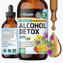 BIO KRAUTER 酒精解毒丁香 - 肝脏清洁剂配方 - 牛奶硝酸盐 & Dandelion - 肝脏解毒液提取 - 无酒精和糖 - Vegan Drops 4 Fl.Oz.