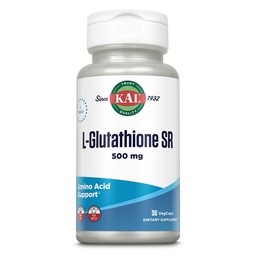 KAL L-Glutathione SR, 减少Glutathione 补充剂, 高吸收抗氧化剂补充剂, 实验室验证剂, 30种服务品, 30种蔬菜