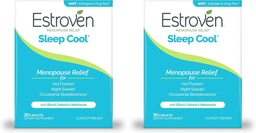 Estroven Sleep Cool for Menopause Relief, 30 Ct, 睡眠支持补充 临床证明 抗月经症状 + Night Sweats & Hot Flash Relife, 无毒品 & Gluten - Free