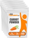 Bulk Assupports.com 胡萝卜粉 - 超级食品粉末补充品,胡萝卜补充品 - 用于Smolies & Baking, Vegan & Gluten Free, 5g / service, 5kg(2.2磅)(包5)