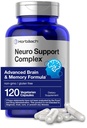 Horbäach Brain Supplements 120 Capsules 配有 Phosphatidylserine & DMAE 高级公式 记忆,焦点, Clarity 和 Gluten 自由 + 神经支持