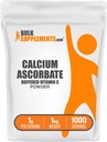 Bulk Ascorbate Powder – 缓冲维生素C Supplemented Vitamin C – Calcium Powder – Vegan & Gluten Free,每役1克,1kg(2.2磅)(一包)