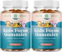 儿童焦点(Focus Gummys) - 绿茶抽取,B6和B12 维生素用于记忆和脑聚焦的孩子们的诺特罗普学大脑支持补充剂 - 草药浓度 Chews for Children - 90 Count - 2 pack