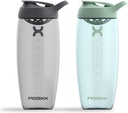 Promix 追逐蛋白质摇摆瓶(32 oz) – 寂静无声的无篮混音器,Leak-Proof Lid,BPA/BPS & Phthate-Free ECOZEN – 蛋白质摇摆杯,工作前和工作后平滑