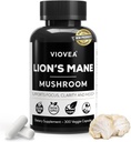 Lion's Mane Supplements - 300 Capsules (5-Month Supplement),支持焦点,清晰,记忆,以及整体认知. 认知功能和免疫支持有机诺热带补充