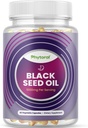 植物保质素 黑种子油囊 - Nigella Sativa 黑种子油囊用于消化性健康免疫支持和脑促进剂抗氧化剂补充剂 - Full Spectrum Cumin Capsules