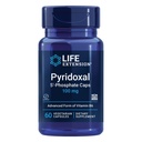 生命延展 Pyridoxal 5'- Phosphate Caps - 维生素B6, 100 mg, 心血管、肾脏和神经健康生物活性B6 - 无葡萄糖、非GMO、蔬菜 - 60 蔬菜Capsules