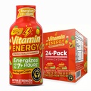 维生素能源重点+超强能量 热带喷射 24 Pack, 260mg 天然咖啡因, B-维生素, CoQ10, 氨基酸, 聚焦, 生产力和清晰度, 零糖, Gluten-Free, 1.93 fl oz