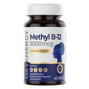 氧化能源 甲基维生素 B12 5000mcg, 特强 甲基Cobalamin B-12 配有福拉特, 支持神经, 能量代谢和认知, 60 Capsules