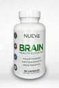 新大脑健康 - 90 Cap QQ Premium Blend of Antioxidants, Adapotgens & Nootropics - 支持记忆,认知,聚焦与Gingko,狮子的玛内,Bacopa + More