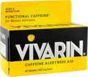 Vivarin Cafeine警戒援助,平板电脑40 ea(包2)