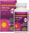 天然因子,维生素B12 甲基Cobalamin 1 000 mcg,提供B12最代谢活性形式,快速溶解片