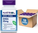 Natrol Mood & Express DHEA 25mg, 荷尔蒙水平平衡补充剂,90平板,90天供应