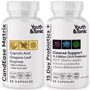 青年与营养素 Oregano 和 Caprylic Acid Gut 健康补充剂,配有 Probiotics 和 Herbs ,用于脂肪的平衡、消化和肠胃健康及免疫支持 90 Capsules