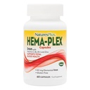 NatusPlus Hema-Plex 铁 - 60 快动作卡普尔 - 85 mg Chelated 铁 - 总血液健康 - 维生素C & Bioflavoids - Vegan, Gluten Free - 30 series
