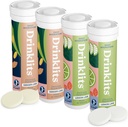 Drinklits Ginger-Lime & Lemon-Lime 电解片 (4) Tube Bundle → Daily Hydrition Combo Pack → Great Taste – 0g 糖 – 自然体育 饮料 → 40 服务 – 10 片 Per Tube