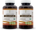 Galangal USDA组织的秘密 120 Capsules(2 pcs.) * * * 与蔬菜Capsules和认证有机Galangal(Alpinia Galangal) 干根(2x120 Capsules)一起制作