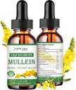 Mullein Drops for Lungs, Powerful Lung Cleanse Dex for Smoker, 有机Mullein and Chlorophill Drops for Lungs, Mullein Leaf Extracts for Lung & Bronchia, 呼吸卫生,Immune Boost 2 FL/OZ, 肺和胸杆菌的Mullein Leaf提取, 肺和胸杆菌的呼吸卫生,Immune Boost 2 FL/OZ