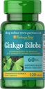 清教徒 Pride Ginkgo Biloba 标准化摘录 60 毫克平板电脑,120 计数