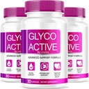 (3 Pack) Glyco Active, Glyco Active Capsules, Glyco Active 高级公式, Glyco Active Active 全天然公式药丸, Glyco Active Capsulas Reviews, 90 Capsules 3个月