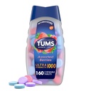 TUMS 超强化学酸性药片,用于心脏灼伤和酸性消化救济,各种贝里-160个计数