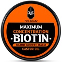 Band Balm, 2X 富集生物锡, 配有 Castor Oil 和 Argan & Jojoba Oils, 促进熊的生长, 样式, 强化和软化 Beards & Mustaches, 2 Ouence