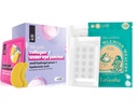 LE GUSHE Pimple Patches for Face(132点) & Under Eye Patches(30对). 带Collagen & 氨基酸的金眼罩, 皱纹的冷却眼护理, 毛绒眼和暗圆