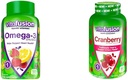 配有Cranberry Gummys配给女性的维生素、120个Omega伯爵3 EPA/DHA Berry Lemonade和60个500mg Cranberry Juice配给女性