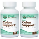 峰纯和天然科隆支持 - Colon Cleanse and Detox suppose for Decemberive Health - 与胰岛素和Senna Leaf 提取剂的Gut健康支持 - 与Fiber, Prebiotics和Probiotics - 2 Pack