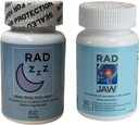 Rad ZZZ Rad Jaw Bundle 天然休息援助和TMJ 救济补编,减轻Jaw痛苦、减少牙齿磨损和磨损,由牙医开发,美国制造